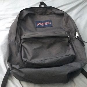 Grey jansport backpack